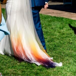 Sunset Gradient Bridal Veil